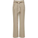 Only Broek Onllowa Hw Belt Stripe Pant Cc Tlr 15279663 Silver Mink/cloud Danc Dames
