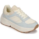 ONLY Onlsylvie-7 Pu Pastelly Soft-Noos Sneakers voor dames, blauwe glans, 38 EU