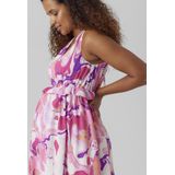 Mlesra - Zwangerschapsjurk - V-Hals - Mouwloos - Enkel hoogte - Regular fit