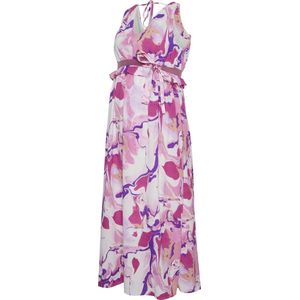 Mlesra - Zwangerschapsjurk - V-Hals - Mouwloos - Enkel hoogte - Regular fit