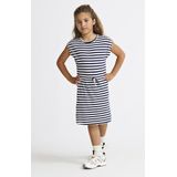 ONLY GIRLS - Jurk - Katoen - O-hals - Korte Mouwen - Strikceintuur