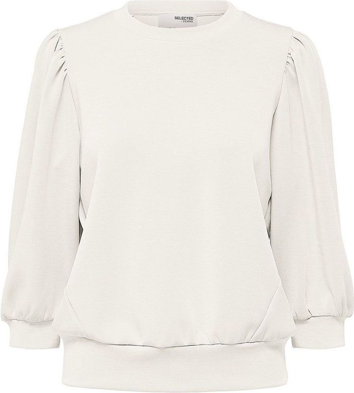 SELECTED FEMME Slftenny 3/4 Top Noos Top Dames, Sneeuwwitje