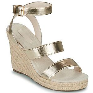 Sandalen met sleehak Amelia ONLY SHOES. Polyurethaan materiaal. Maten 38. Goudkleur kleur