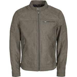 Jack & Jones - Rocky - Bikerjack - Zwart - Kunstleer - Volledig Gevoerd