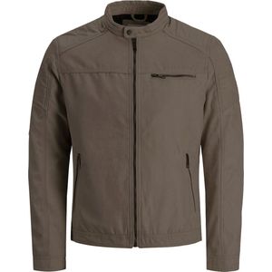 Jack & Jones - Rocky - Bikerjack - Zwart - Kunstleer - Volledig Gevoerd