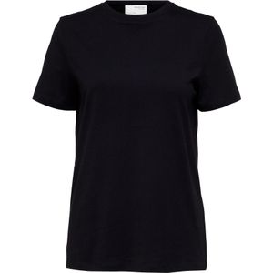SELECTED FEMME Slfmyessential T-shirt Dames - Zwart