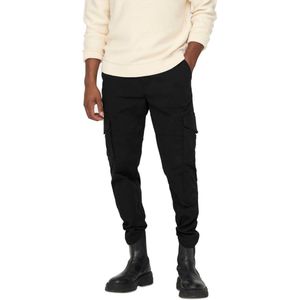 Only & Sons Broek Onsdean Life Tap Cargo 0032 Pant No 22025431 Black Mannen