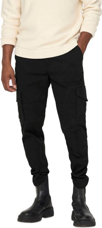 KACoen - Cargo Broek - Groen - Geweven Stof - Tapered Fit