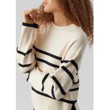 Vero Moda - Lefile - Gebreide Trui - Grijs - 70% Acryl, 27% Nylon, 3% Elastaan