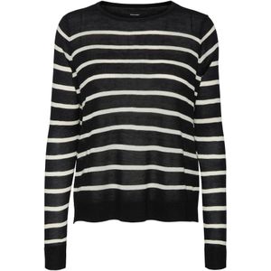 VMNOVA - Fijngebreide Trui - Zwart - 50% Acryl 50% Viscose