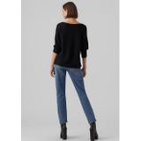 Vero Moda - Nora - Trui - Grijs - 63% Polyester, 34% Viscose, 3% Wol