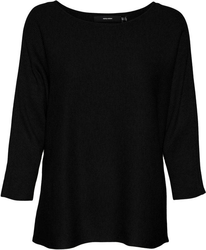 Vero Moda - Nora - Trui - Grijs - 63% Polyester, 34% Viscose, 3% Wol