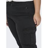 ONLY CARMAKOMA - Regular Fit Jeans - Blauw - Katoen - Mid Waist