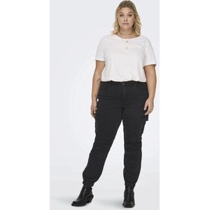 ONLY CARMAKOMA - Regular Fit Jeans - Blauw - Katoen - Mid Waist