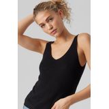 Pullover - Gebreid - V-Hals - Mouwloos - Regular Fit