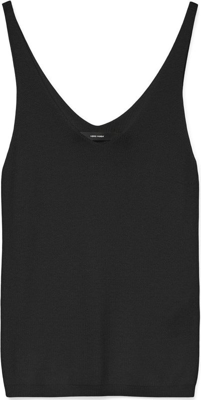 Pullover - Gebreid - V-Hals - Mouwloos - Regular Fit