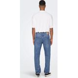 Only & Sons Jeans Onsedge Loose Mid. Blue 4939 Jeans 22024939 Medium Blue Denim Mannen
