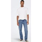 Only & Sons Jeans Onsedge Loose Mid. Blue 4939 Jeans 22024939 Medium Blue Denim Mannen