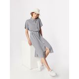 VERO MODA VMBUMPY SS CALF SHIRT DRESS - Blousejurk - Groen - Katoen
