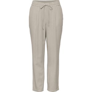 VERO MODA - Rechte Broek - Ecru - Viscose/Linnen