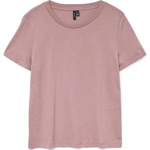 Vmpaula - T-shirt - Zwart - Korte Mouwen - O-hals - Regular Fit