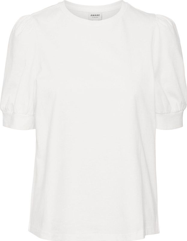 Pieces Pcria Ss Fold Up Solid Tee Noos Bc Dames t-Shirt