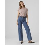 Vero Moda - VMAVA PLAIN SS TOP STRIPE GA JRS NOOS - Shirt - Nostalgia Rose Stripes