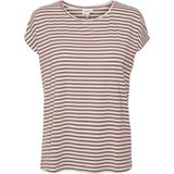 Vero Moda - VMAVA PLAIN SS TOP STRIPE GA JRS NOOS - Shirt - Nostalgia Rose Stripes