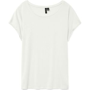 VERO MODA - T-shirt - Wit - Tencel/Lyocell - Korte Mouwen