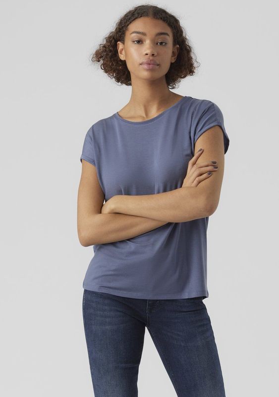 Shirt - AVA - Effen - TENCEL™ Lyocell - Kwartmouw - Losse Pasvorm