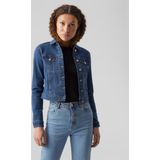 ONLY CARMAKOMA - Denim Jas - Light Was - Lange Mouwen - Knoopsluiting