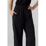 Broek - Wide Leg Fit - High Rise - Elastische Taille - Zijzakken