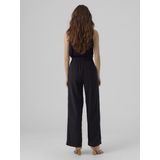 Broek - Wide Leg Fit - High Rise - Elastische Taille - Zijzakken