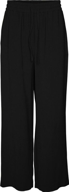 Broek - Wide Leg Fit - High Rise - Elastische Taille - Zijzakken