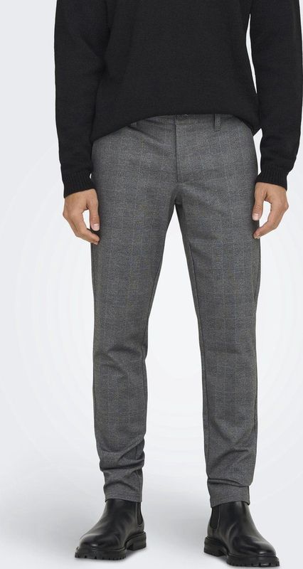 Only & Sons - Slim-chinobroek - Verschillende Kleuren - 64% Viscose/31% Polyester/5% Elastaan