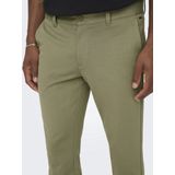 Only & Sons - ONSMARK - Chino Broek - Groen - Slim Fit
