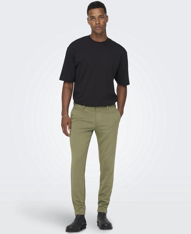 Only & Sons - ONSMARK - Chino Broek - Groen - Slim Fit