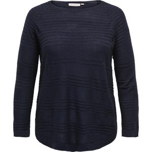 ONLY CARMAKOMA CARNEWAIRPLAIN LS PULLOVER KNT Dames Trui - Maat L