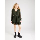 Only - Tiva Dobby Fake Wrap - Korte Jurk - V-hals - Lange Mouwen