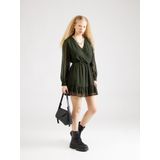 Only - Tiva Dobby Fake Wrap - Korte Jurk - V-hals - Lange Mouwen