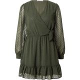 Only - Tiva Dobby Fake Wrap - Korte Jurk - V-hals - Lange Mouwen