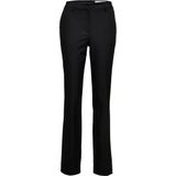 Selected Eliana Straight Fit Broek Met Halfhoge Taille Zwart Vrouw