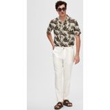 Chino Broek - Groen - Katoen/Linnen - Slim Tapered Fit