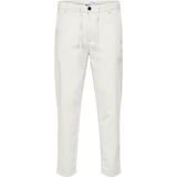 Chino Broek - Groen - Katoen/Linnen - Slim Tapered Fit