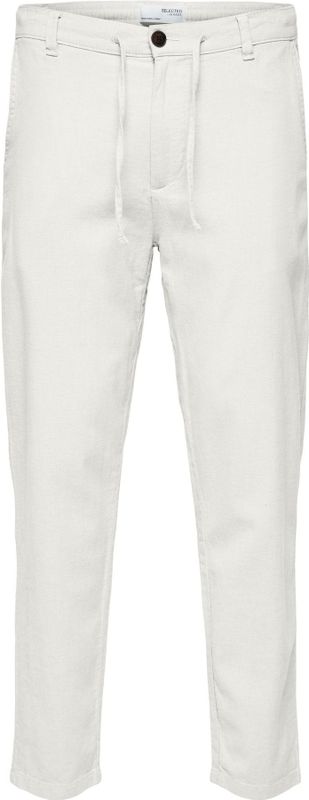 Chino Broek - Groen - Katoen/Linnen - Slim Tapered Fit