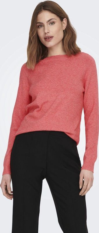 Only Trui Onlrica Life Pullover Knt Noos 15204279 Sun Kissed Coral Dames