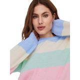 Gebreide Pullover - O-hals - Lange Mouwen - Geribde Mouwuiteinden - Regular Fit