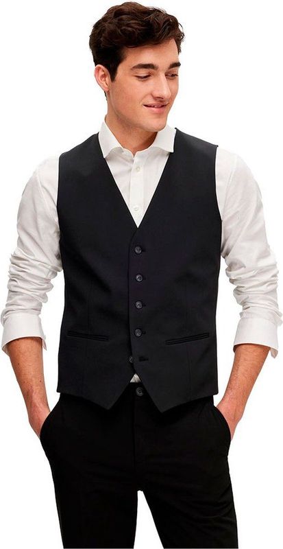 Selected - Liam Slim Fit - Vest - Polyester Voering - Knoopsluiting