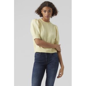 VMDOFFY GA NOOS 2/4 O-Neck Pullover, Citroen Meringue/Detail: melange, XS