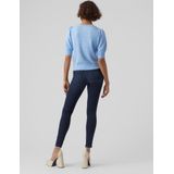 Gebreide Pullover - O-hals - 2/4 Mouwen - Pofmouwen - Regular Fit